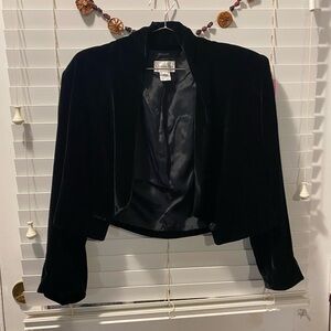 Dior Black Velvet Women's Blazer